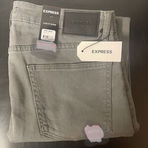 Express Charcoal Slim Fit Denim